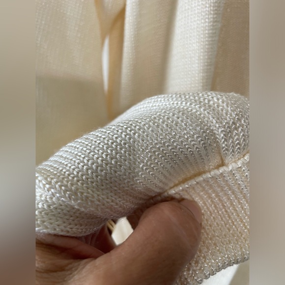 FIA ITALIA women's cardigan ivory, bow at waist SIZE M - Picture 14 of 17